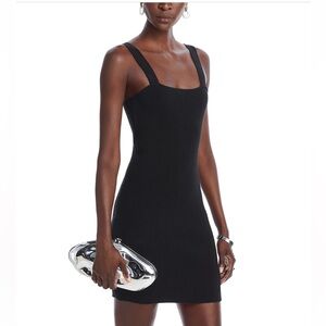 Sleeveless Black Knit Dress